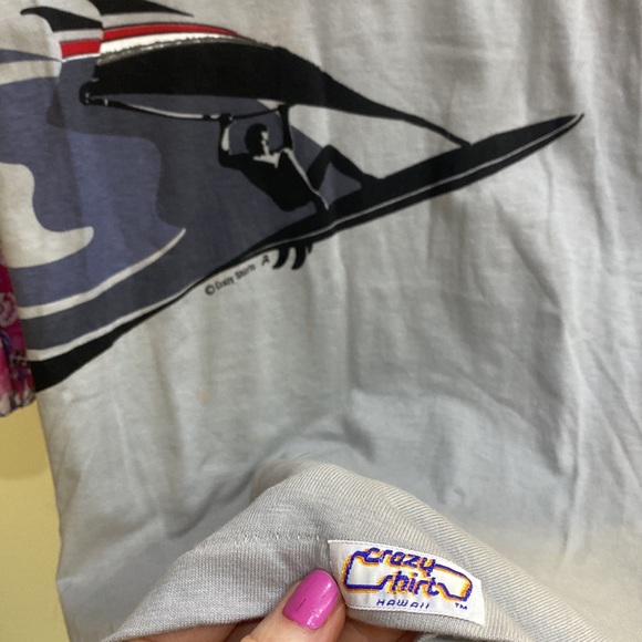 Vintage Other - VTG crazy shirt kite surfer